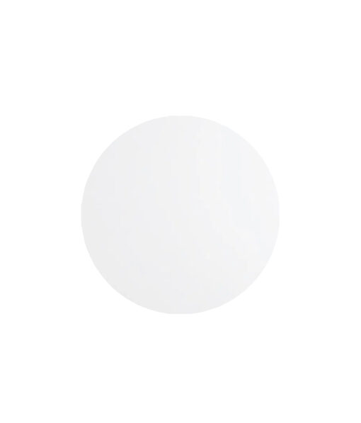 Round white masonite cake board in size of 8in