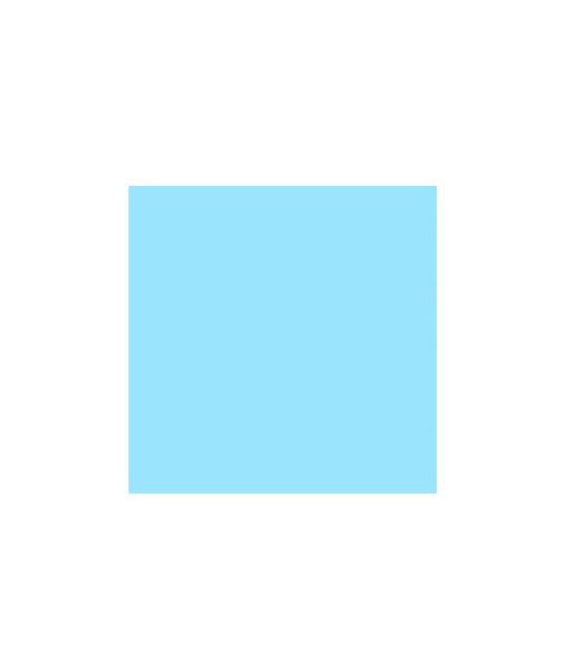 Light blue square masonite cake board in size of 6in