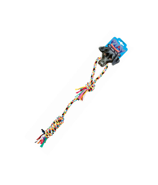 Rag bone tug toy in bright colour design