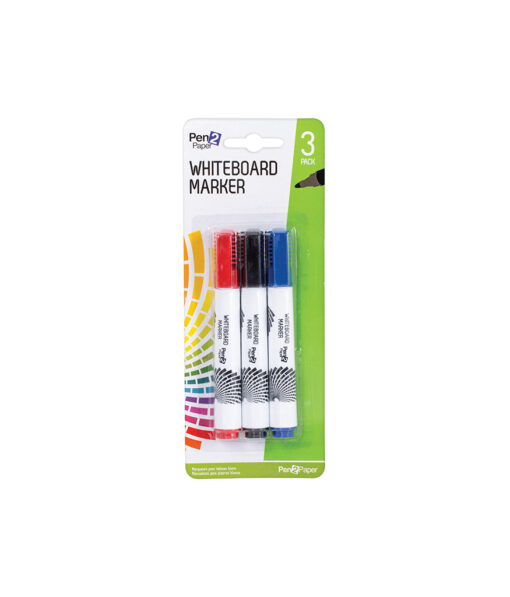 Whiteboard markers in red, black and blue colour coming in pack of 3