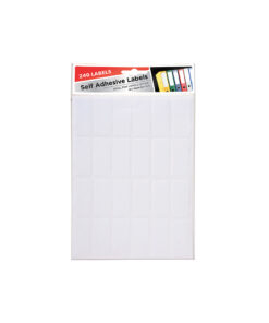 Plain white adhesive labels in size of 52mm x 24mm and in pack of 240 labels