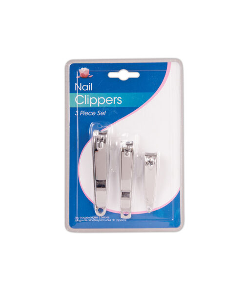 Metal stainless steel nail clippers coming in pack of 3