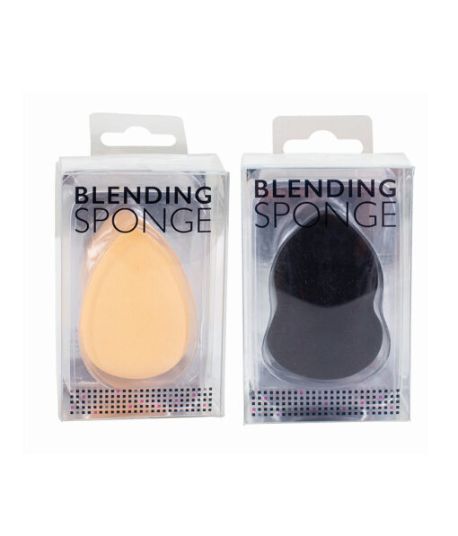 Blending sponges for makeup in peach and black colours coming in pack of 1