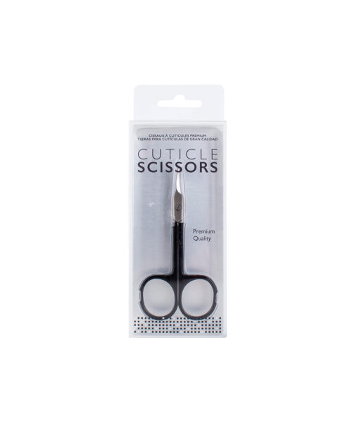 Cuticle scissors with black handles