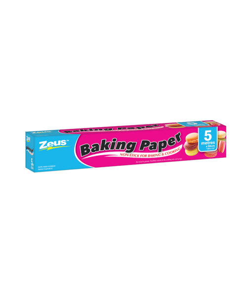 Non-stick baking paper for baking and cooking in size of 30cm x 5m