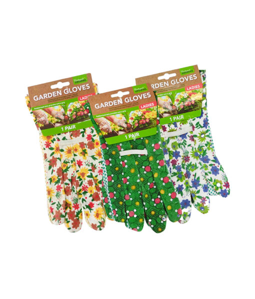 Garden Gloves Ladies W/Dots