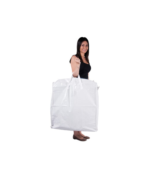 Jumbo shopping bag in white colour