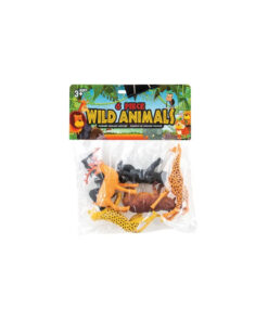 Assorted wild animal figures in pack of 6