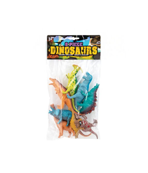 Assorted dinosaur figures in pack of 8