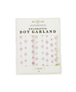 Purple Glitter Dot Garland 2pk