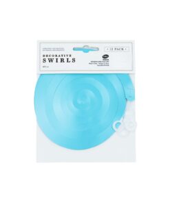 Blue Decorative Swirls 12pk