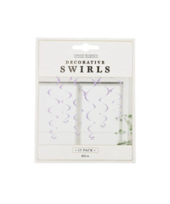 Purple Decorative Swirls 12pk