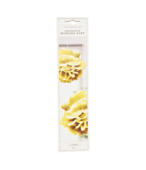 Gold Hanging Puff 2pk