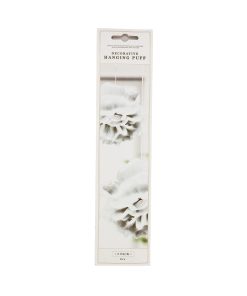 Silver Hanging Puff 2pk