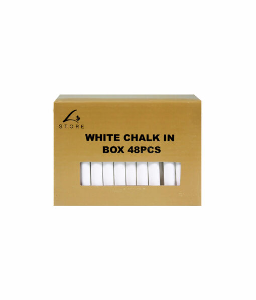 White Chalk In Box 48pc