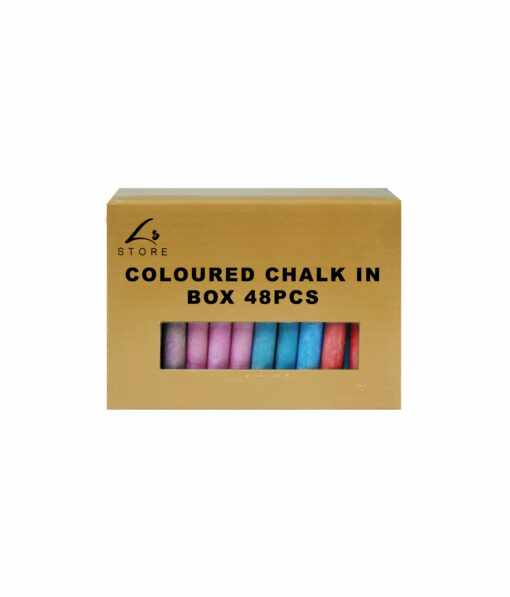 Coloured Chalk In Box 48pc