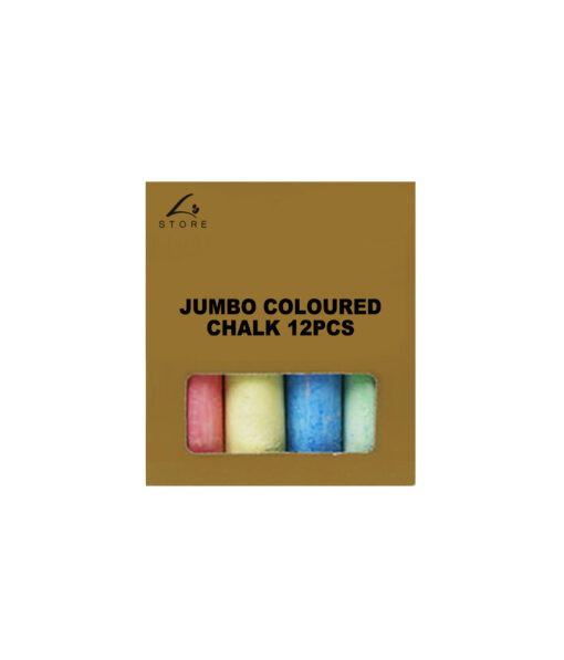 Jumbo Coloured Chalk 12pc