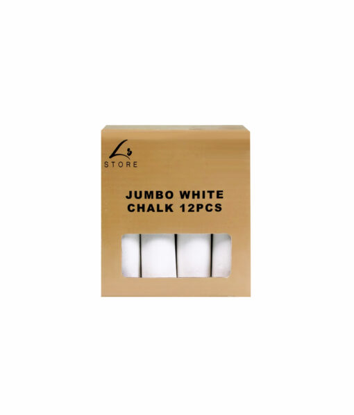 Jumbo White Chalk 12pc