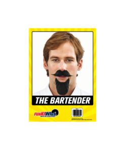 The Bartender fake moustache and goatee