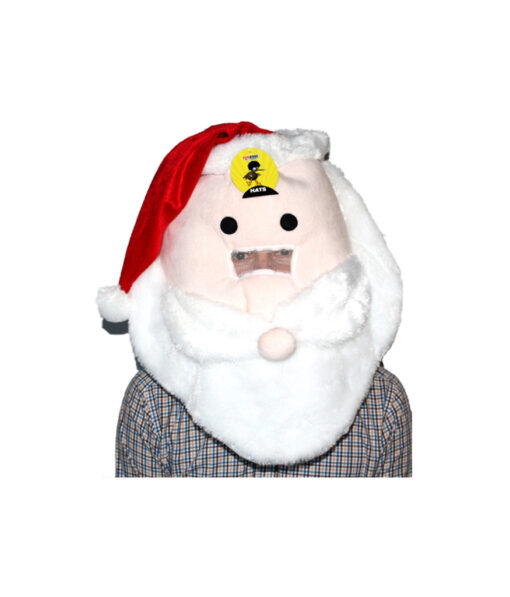 Novelty oversized Santa mask for costume