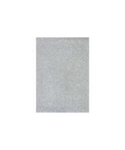 Silver glitter EVA Foam sheet in A4 size coming in pack of 10