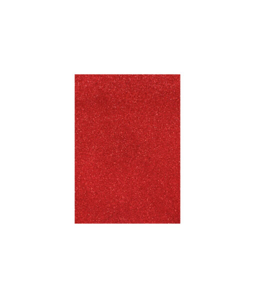 Red glitter EVA Foam sheet in A4 size coming in pack of 10
