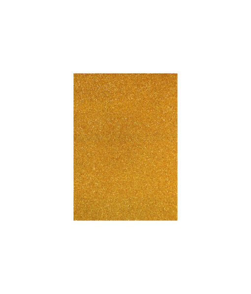 Gold glitter EVA Foam sheet in A4 size coming in pack of 10