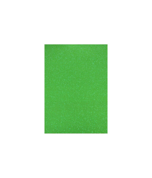 Green A4 Iridescent Glitter EVA Foam Sheets in pack of 10