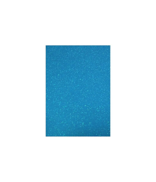 Blue iridescent glitter EVA foam sheets in A4 size and coming in pack of 10