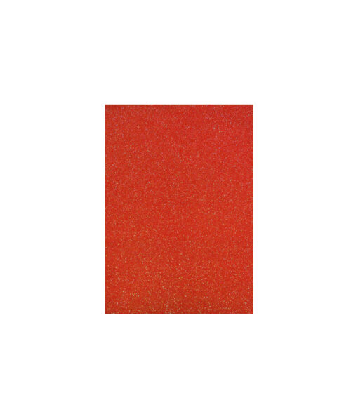 Red A4 Iridescent Glitter EVA Foam Sheets in pack of 10