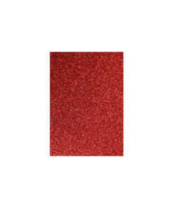 Red glitter cardboard sheet in A4 size coming in pack of 10