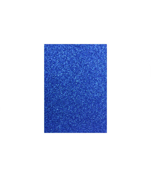 Blue glitter cardboard sheet in A4 size coming in pack of 10