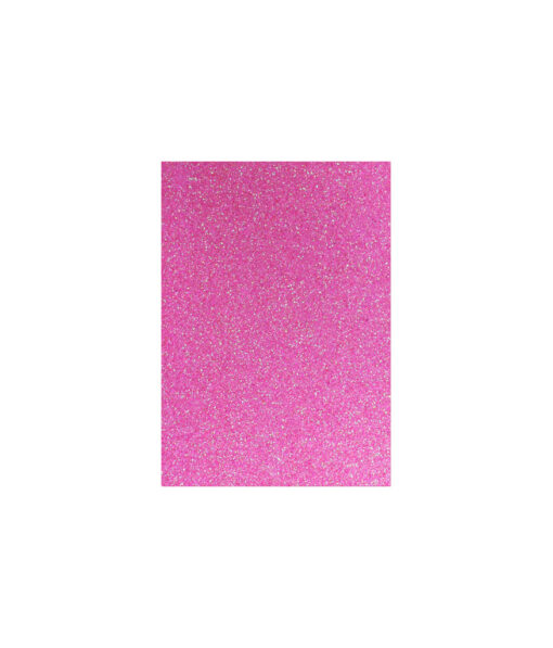 Hot pink glitter cardboard sheet in A4 size coming in pack of 10