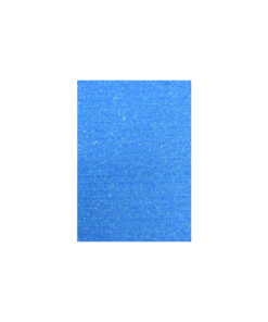 Blue glitter cardboard sheet in A4 size coming in pack of 10