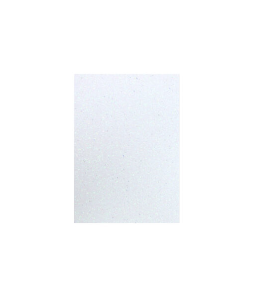 White glitter cardboard sheet in A4 size coming in pack of 10