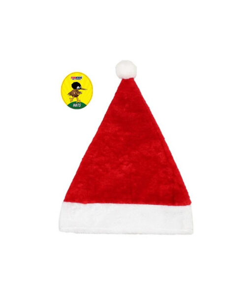 Red Santa hat with white bulb
