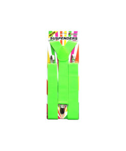 Neon suspenders in green colour