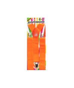 Neon suspenders in orange colour