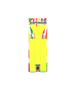 Neon suspenders in yellow colour