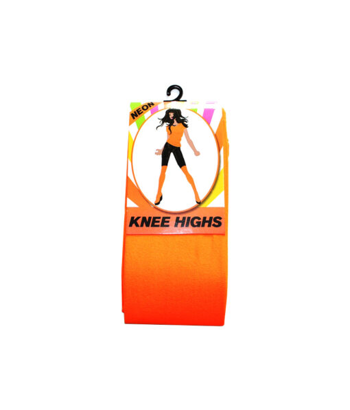 Neon knee highs in orange colour