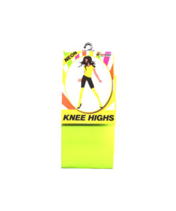 Neon knee highs in yellow colour