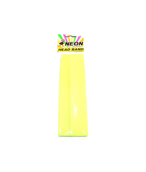 Neon headband in yellow colour