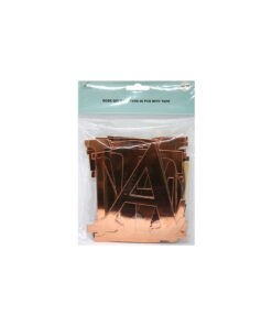 Rose gold letter with tape in pack of 46