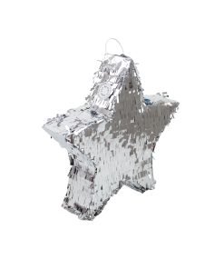 Silver Foil Star Pinata