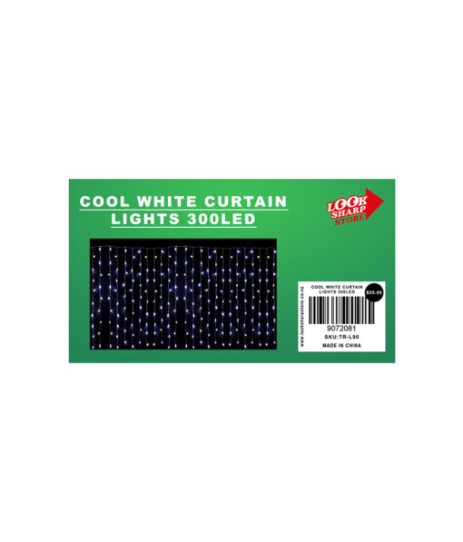 Cool white USB curtain lights coming in pack of 300 LEDs