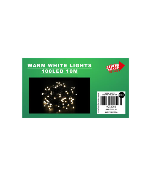 Warm white LED lights coming in length of 10m and 100 LEDs