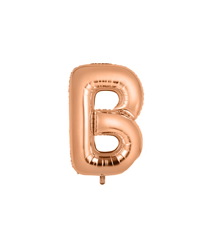 Rose Gold Alphabet Foil Balloon Letter B – LookSharpStore