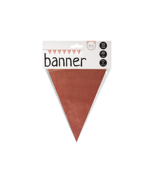 Rose gold flag banner buntings coming in pack of 10