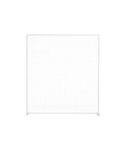 White square frame with mesh in size of 2m x 2m