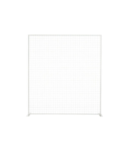 White square frame with mesh in size of 2m x 2m